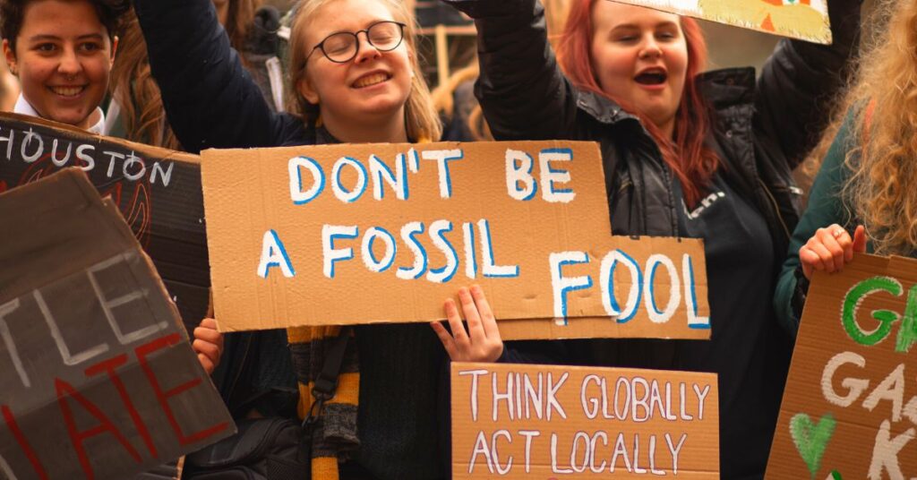 dont be a fossil fool - a climate change slogan